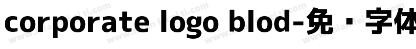 corporate logo blod字体转换